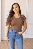 The Eloise Ruffle Sleeve Bodysuit
