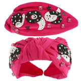 Halloween Themed Jeweled Knotted Headband