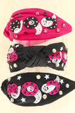 Halloween Themed Jeweled Knotted Headband