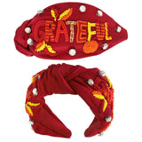Grateful Thanksgiving Crystal Beaded Headband