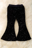Black Sequins Bellbottoms