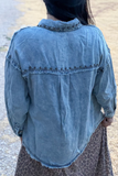 Studded Denim Shacket