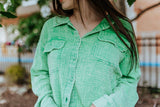 Quinn Double Gauze Oversized Button Shirt