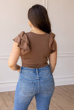 The Eloise Ruffle Sleeve Bodysuit