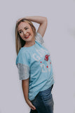 Sequins Embroidery Game Day Tee