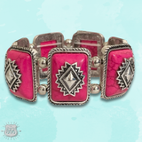 Rectangle Aztec Stone Bracelet