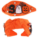Boo Hallowen Knotted Headbands