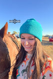 Shine Bright Beanie- Turquoise