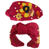 Thanksgiving Turkey Crystal Beaded Headband
