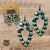 Rhinestone arrowhead earring