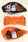 Boo Hallowen Knotted Headbands