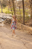 The Iris Ivory Floral Dress with Belt