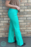 Walking West Turquoise Denim Jeans