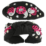 Halloween Themed Jeweled Knotted Headband