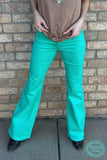 Walking West Turquoise Denim Jeans