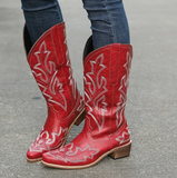 Women's Red Western Boots